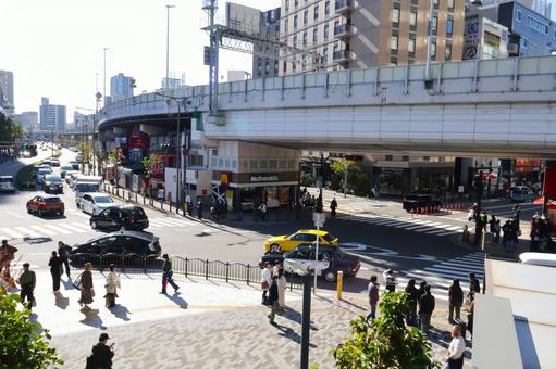 大阪の街並み1　都会　なんばパークス付近 都会,都市,風景の写真素材