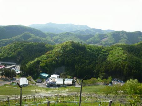 上から見たココファーム 上から見たココファーム 山間,盆地,ココファームの写真素材