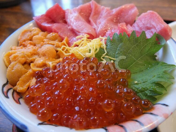 北海道　海鮮丼2 北海道,海の幸,海鮮の写真素材