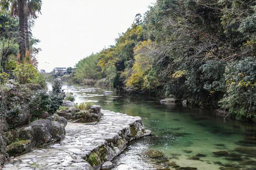 城原川の堰 城原川の堰の写真