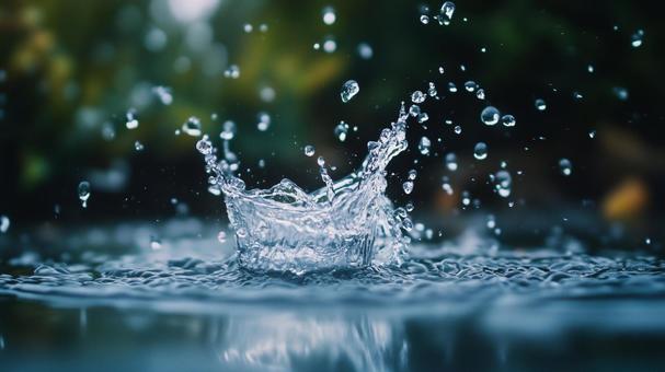 雫、水滴が落ちる瞬間 雫、水滴が落ちる瞬間の写真