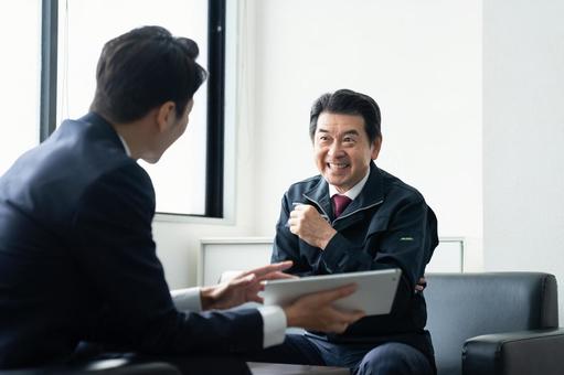 商談 商談 営業,商談,取引の写真素材