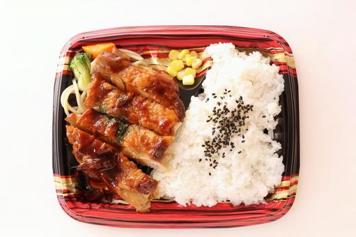照り焼きチキン弁当 照り焼きチキン弁当 弁当,照り焼きチキン弁当,昼食の写真素材