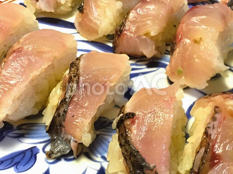 黒むつのにぎり寿司 にぎり寿司,寿司,和食の写真素材