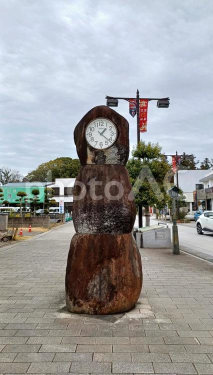 鹿島神宮付近にある時計台 時計台,鹿島神宮,付近の写真素材