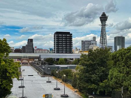 街並み 街並み 大阪,osaka,通天閣の写真素材