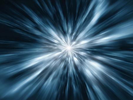 宇宙空間に広がる光のバースト 宇宙空間に広がる光のバーストの写真