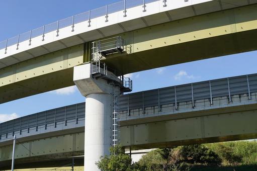 久喜白岡ジャンクション 久喜白岡ジャンクション 東北自動車道,東北道,圏央道の写真素材