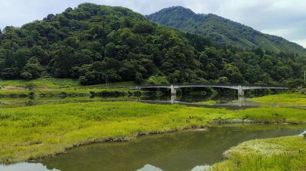 福島県・只見川の風景 福島県・只見川の風景の写真