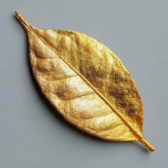 豪華な金の葉っぱ 豪華な金の葉っぱの写真