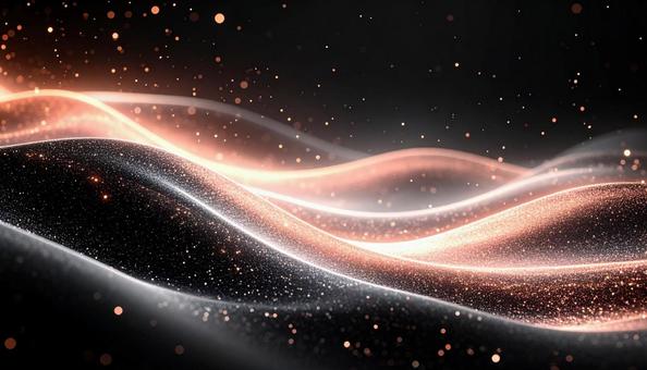 ローズゴールドの輝きが流れる抽象的な背景の写真