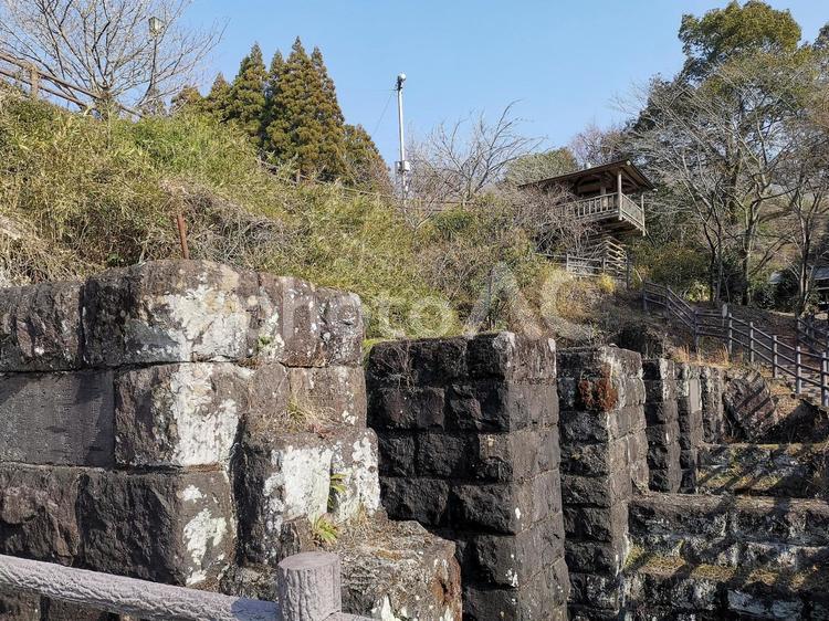 大分県　沈堕の滝（ちんだのたき）発電所 沈堕の滝,ちんだのたき,大分県の写真素材