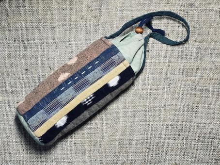 手作り水筒入れ 巾着,水筒入れ,水筒の写真素材