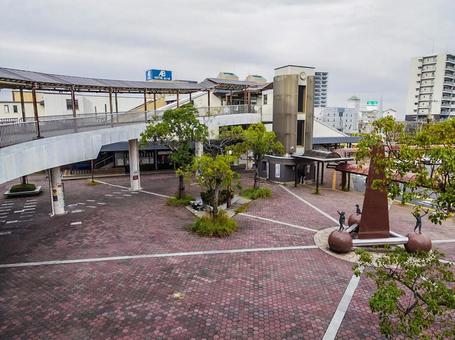 【滋賀県】近江八幡駅南口 近江八幡駅南口,近江八幡駅,近江八幡の写真素材
