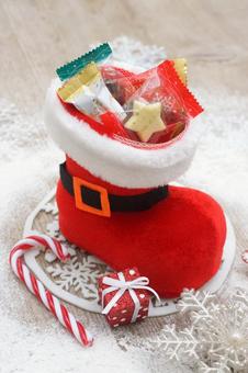 クリスマスブーツ クリスマスブーツ,クリスマス,ブーツの写真素材