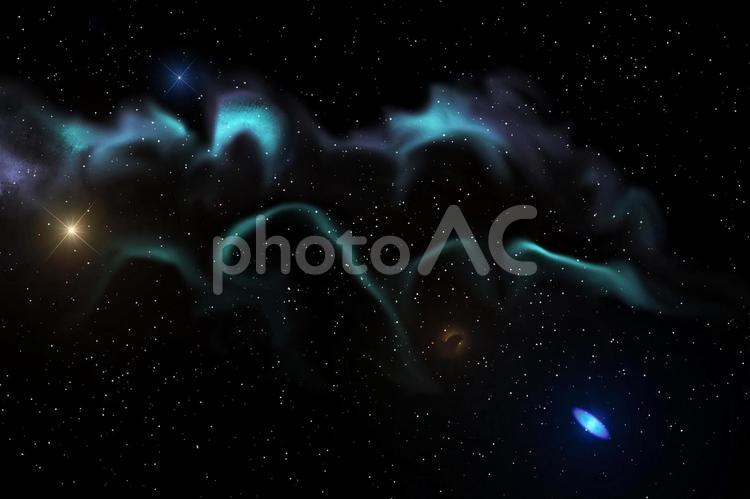 幻想的背景素材　散光星雲と深宇宙 深宇宙,散光星雲,心象風景の写真素材