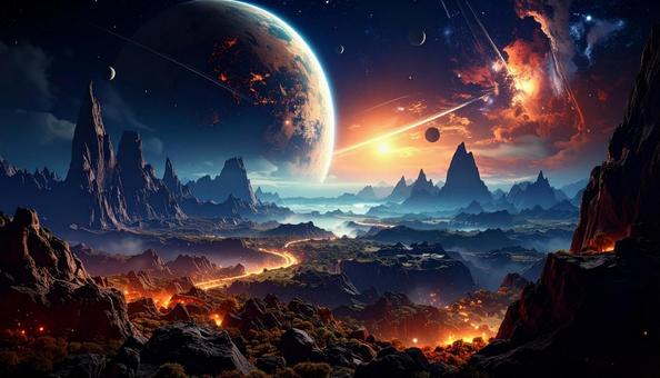 幻想的な宇宙 幻想的な宇宙の写真