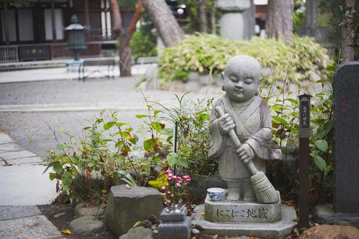 にこにこ地蔵 にこにこ地蔵 五重塔,高幡不動尊,高幡不動の写真素材