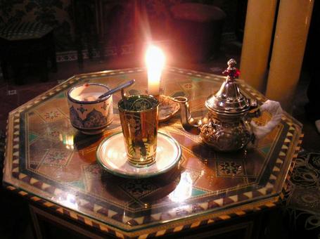 アラブ風ティータイムの写真