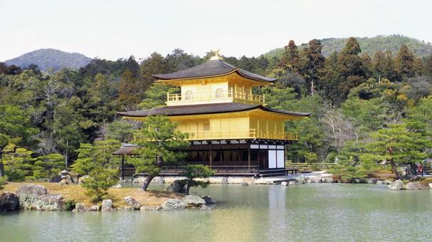 金閣寺 金閣寺,寺,京都の写真素材