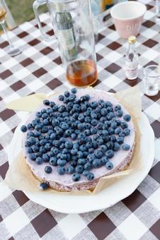 ブルーベリーケーキ ブルーベリーケーキ ブルーベリー,ベリー,ケーキの写真素材