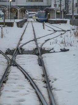 雪の倉吉駅 雪の倉吉駅の写真