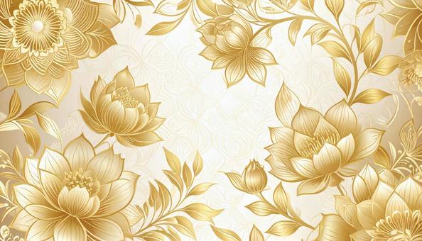 金色の花背景 金色の花背景の写真