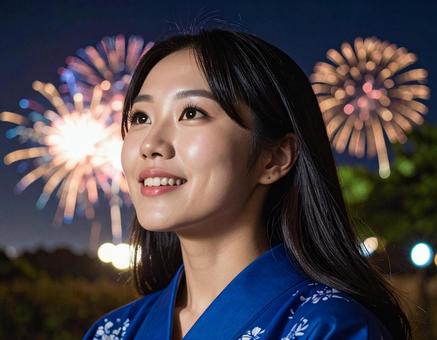 花火が綺麗ですの写真