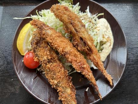 鮎のフライ 鮎,フライ,料理の写真素材