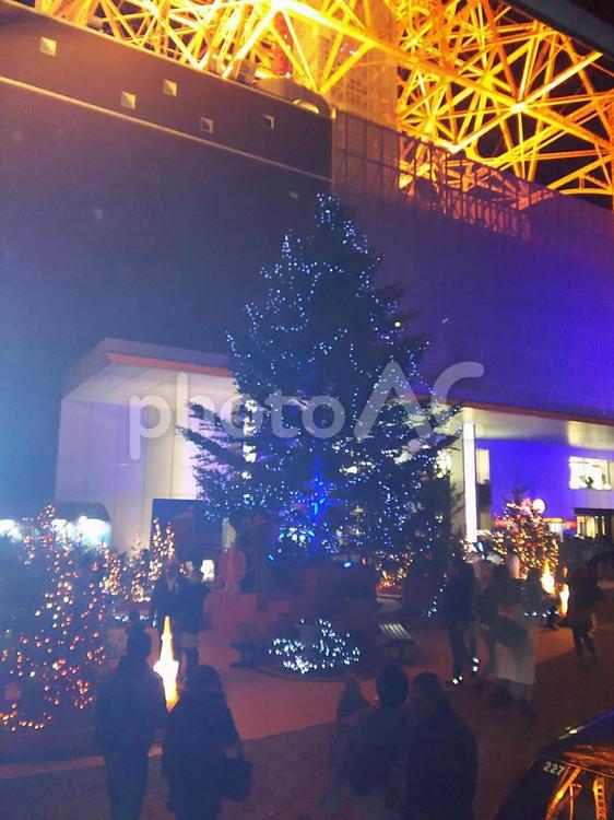 東京タワー周辺のクリスマス クリスマス,クリスマスツリー,人の写真素材