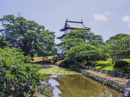 【北海道】松前町・松前城 【北海道】松前町・松前城 松前城,天守閣,松前町の写真素材