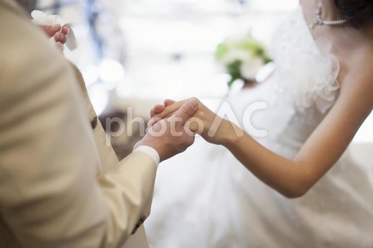結婚式の一幕 結婚,結婚式,ブーケの写真素材