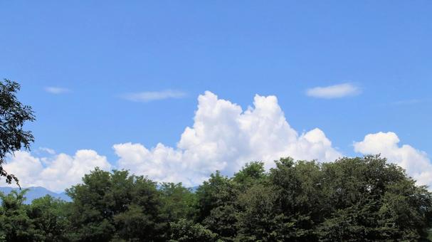 夏の空 入道雲 夏の空 入道雲の写真