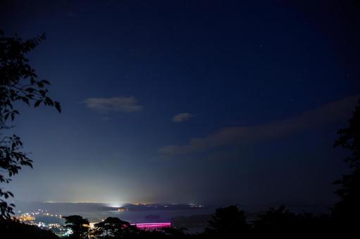 松島の夜景⑽ 松島の夜景⑽ 松島,日本三景,夜の写真素材