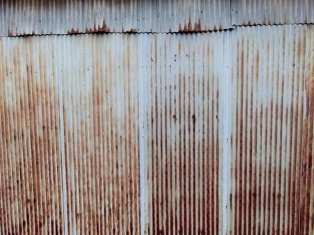 錆気味のトタン サビ,トタン,古いの写真素材