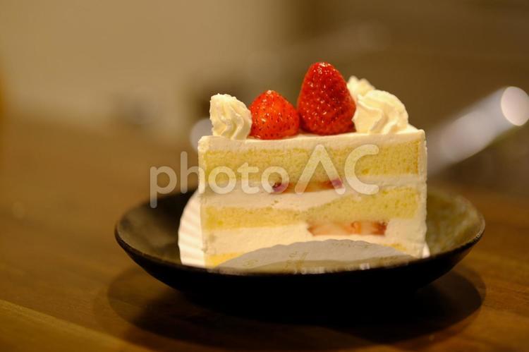 お家デザートのショートケーキの素材 デザート,スイーツ,ショートケーキの写真素材