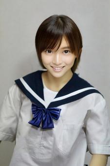 Summer clothes Sailor suit Navy blue ribbon Shortcut Smile 3, JPG Summer clothes Sailor suit Navy blue ribbon Shortcut Smile 3, JPG