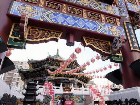 Yokohama Chinatown / Mazu Temple (Observatory), योकोहामा चाइनाटाउन, एशिया, मील का पत्थर, JPG