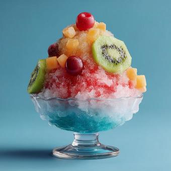 暑さも吹き飛ぶかき氷 暑さも吹き飛ぶかき氷の写真