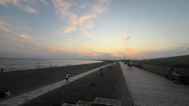 江ノ島の夕沈み2 江ノ島の夕沈み2 江ノ島,鎌倉,鎌倉市の写真素材