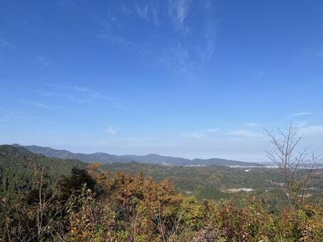 石尊山 登山,自然,風景の写真素材