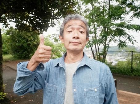 元気なシニア男性 シニア,シニア男性,老人の写真素材