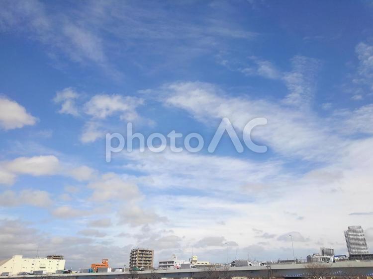 東京の青空と街並み 青空,東京,青の写真素材