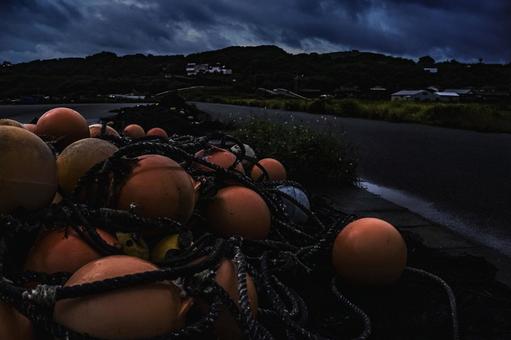 Photo, landscape, evening, fisheries, 