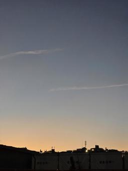 夕方の景色の写真