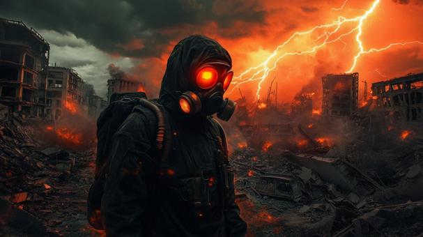 崩壊の中の生存者の写真