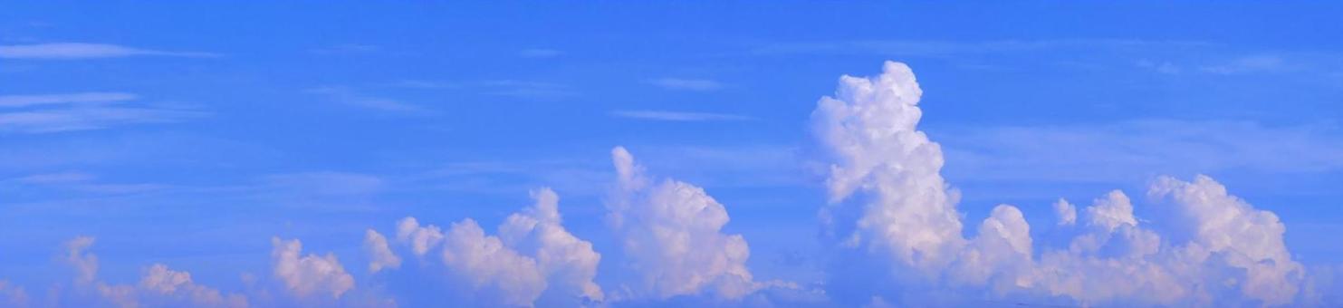 空画像・背景素材/夏の空雲ワイド・入道雲 空画像・背景素材/夏の空雲ワイド・入道雲の写真