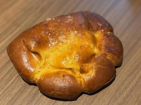 クリームパン クリームパン パン,クリームパン,パン屋の写真素材