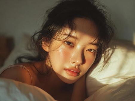 透明感あふれる女性の肌 透明感あふれる女性の肌の写真