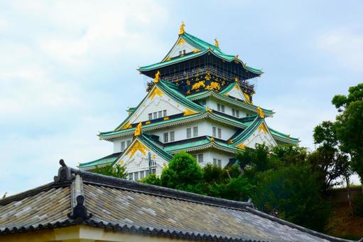 大坂城天守閣 大坂城天守閣 天守閣,大坂城,大阪城の写真素材